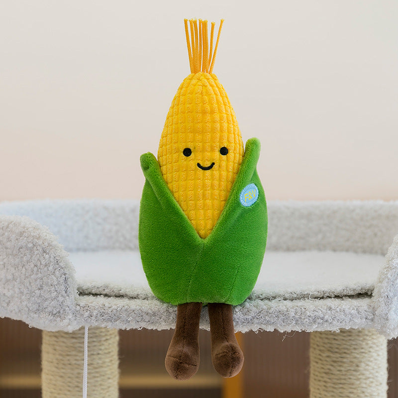 Cute Fruit and Vegetable Plush Toys, 18 Mini Stuffed Food Friends from Strawberry and Pineapple to Corn and Pumpkin for Playful Gifts