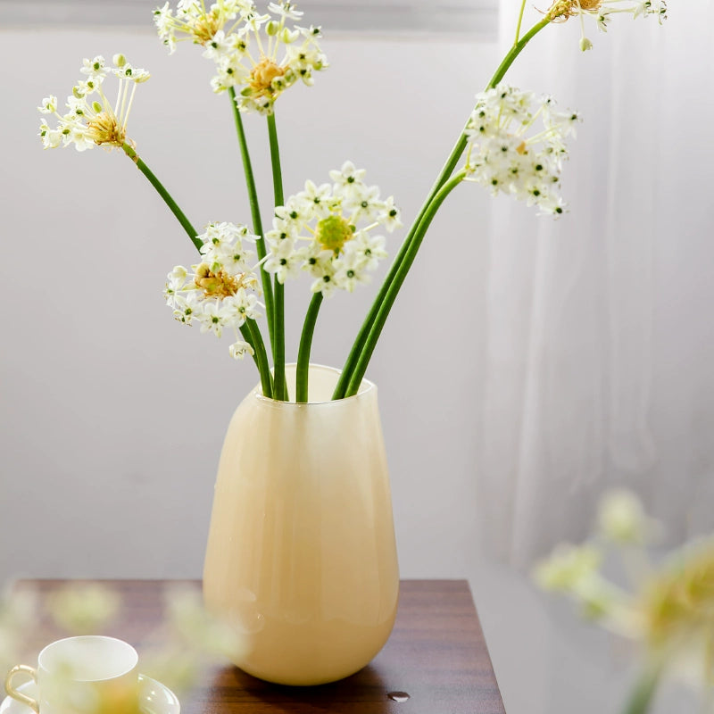 Nordic retro glass floral ware, ins style French niche living room vase, high-end dining table decoration ornament