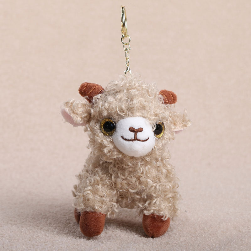 Little Lamb Plush Toys and Bag Charms, 8–25 cm Curly Sheep in Soft Colors and Playful Outfits for Cozy Rooms and Thoughtful Gifts