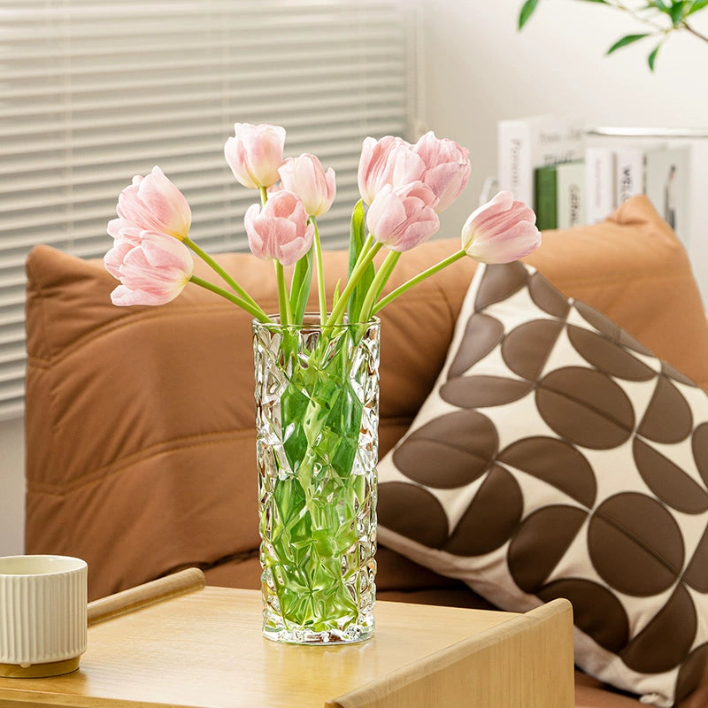 Hand - Blown Thickened Glass Vase for Multi - Scenes