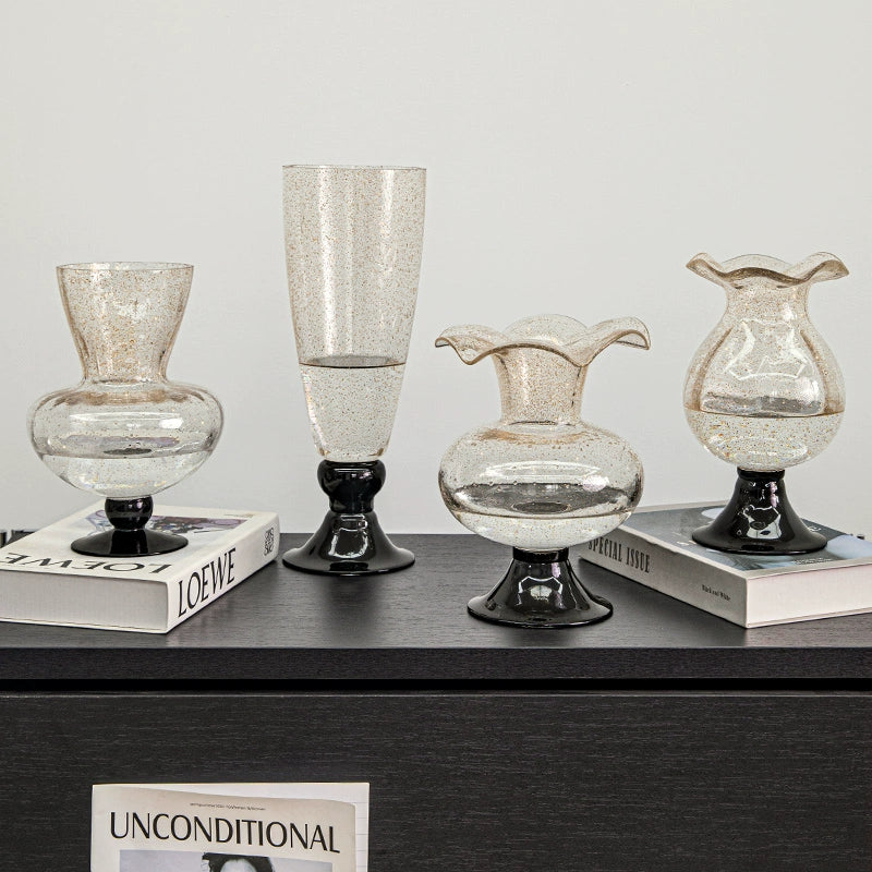 Handblown Gold - Speckled Glass Vases