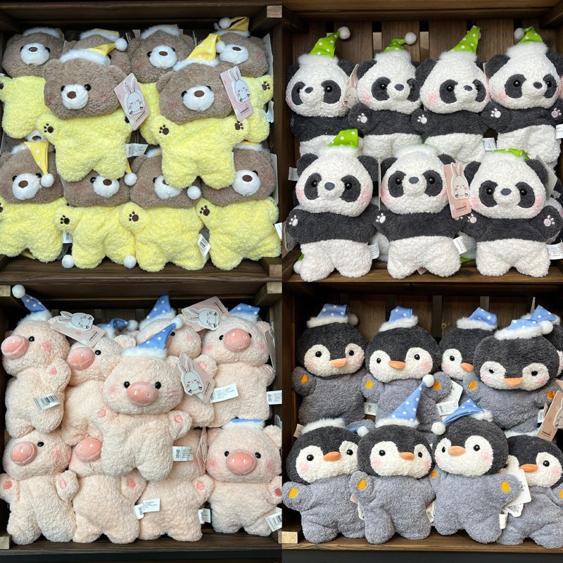 Mini Goodnight Animal Plush Toy, 16 cm Soft Beanbag Desk Companion for Cozy Bedrooms, Reading Nooks and Thoughtful Gifts