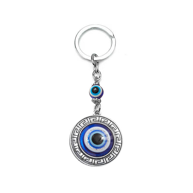 Evil Eye Keychain - Protection Lucky Charm | Boho Crystal Bag & Car Key Accessory