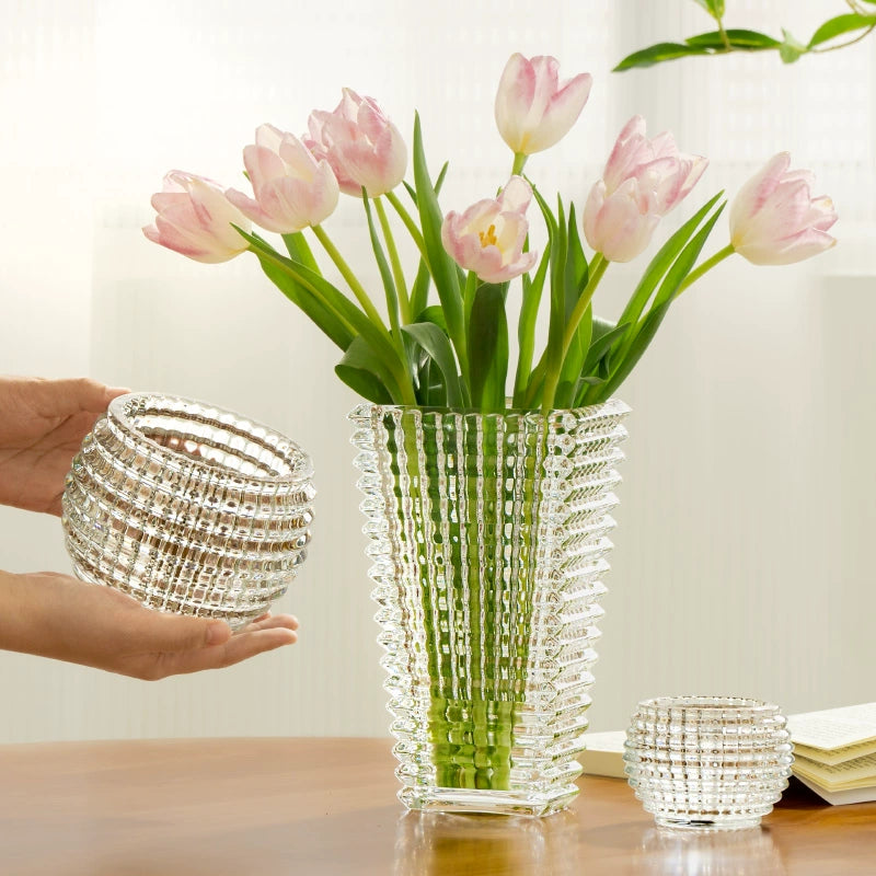 Crystal glass versatile relief