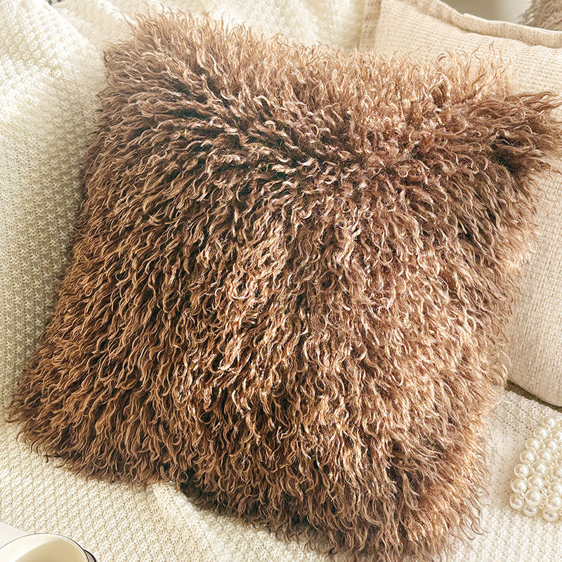Brown Leaf and Butterfly Pillow Covers, Warm Neutral Textured Designs for Cozy Sofas and Bedrooms