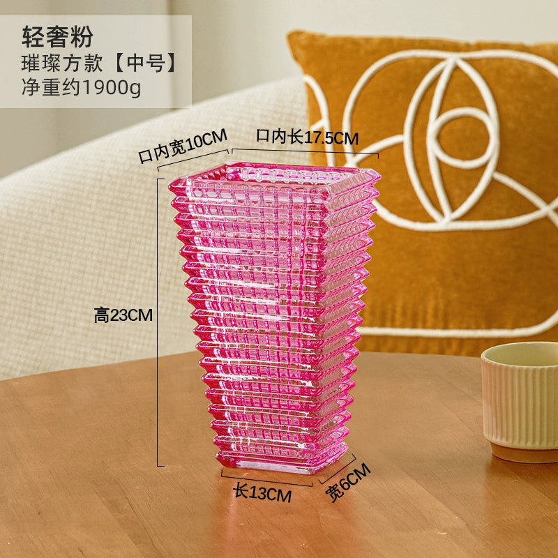 Crystal glass versatile relief