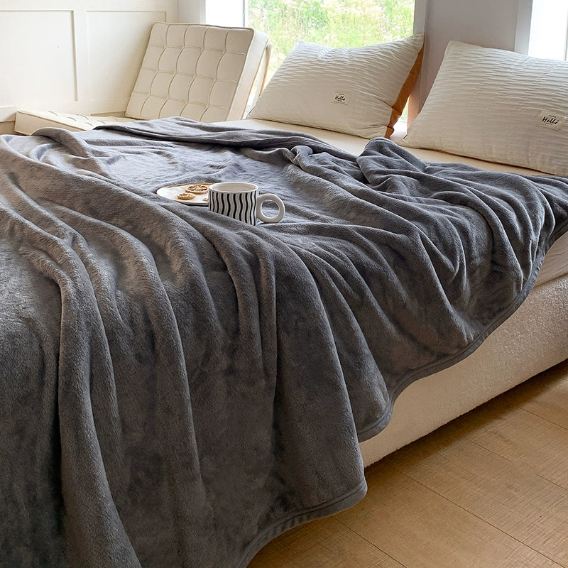 Handmade thickened milk velvet air conditioning blanket