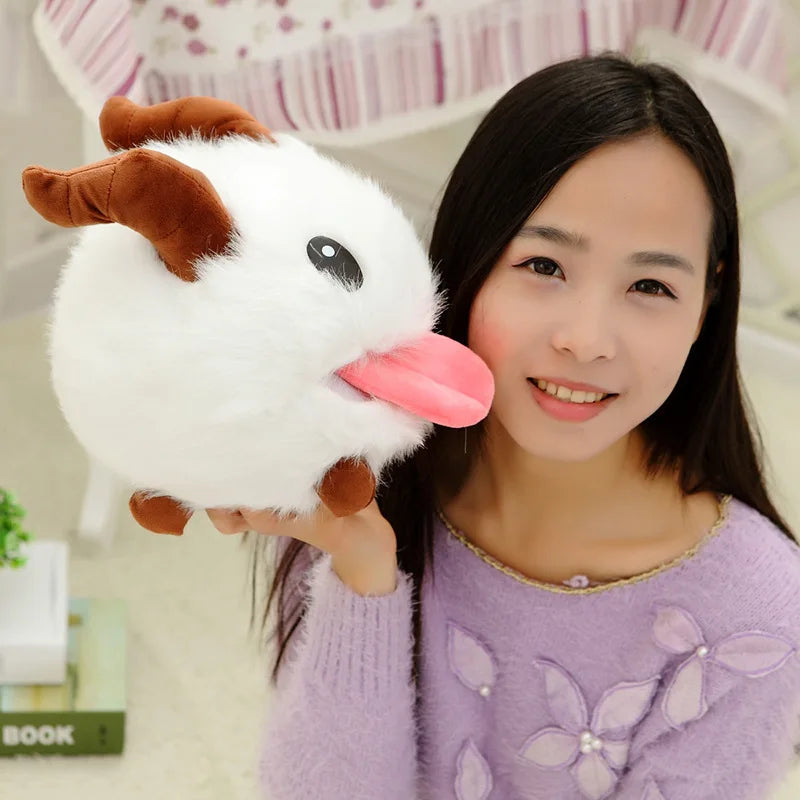 30CM Hot Selling Animation Game Peripheral Plush Toys Poro Doll Cute And Cute Doll Home Decoration Ornaments