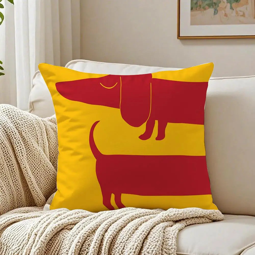 Cartoon Animals Cushion Cover Pillowcase Anti-dustmite living Room Sofa Decor Cushion Room