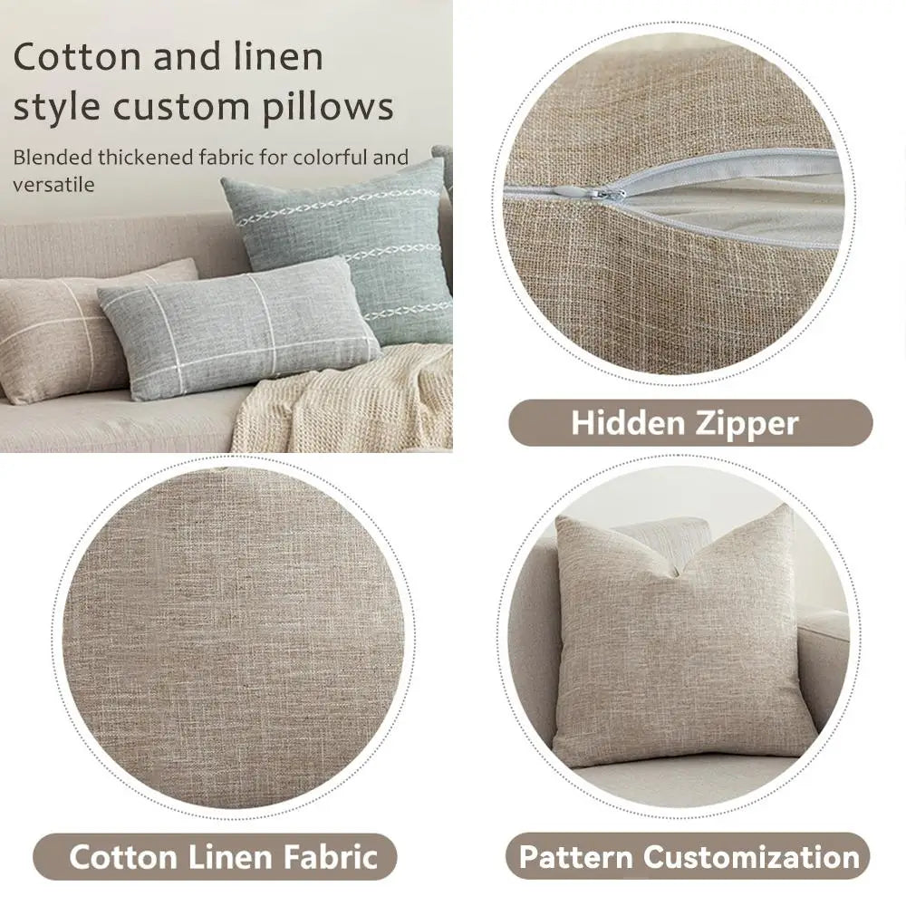 LOGO A-APEROL SPRITZ Cushion Cover Natural Linen Organic Fabric Double-Sided Printing Sofa Home Decor Gift Pillow Case