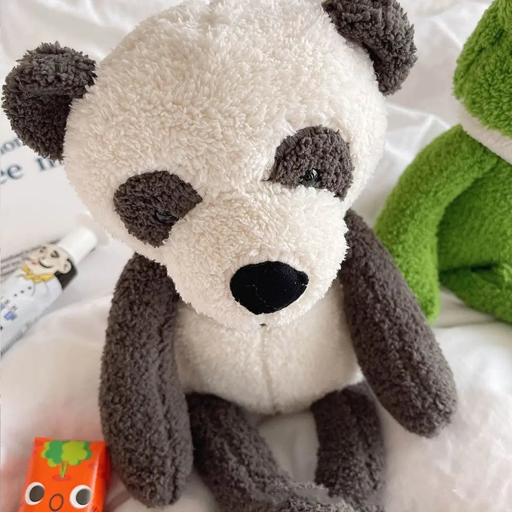Adorable 35cm Plush Toy Elephant Panda Stuffed Animal Plushies Sleeping Chick Long-legged Frog Doll Girl