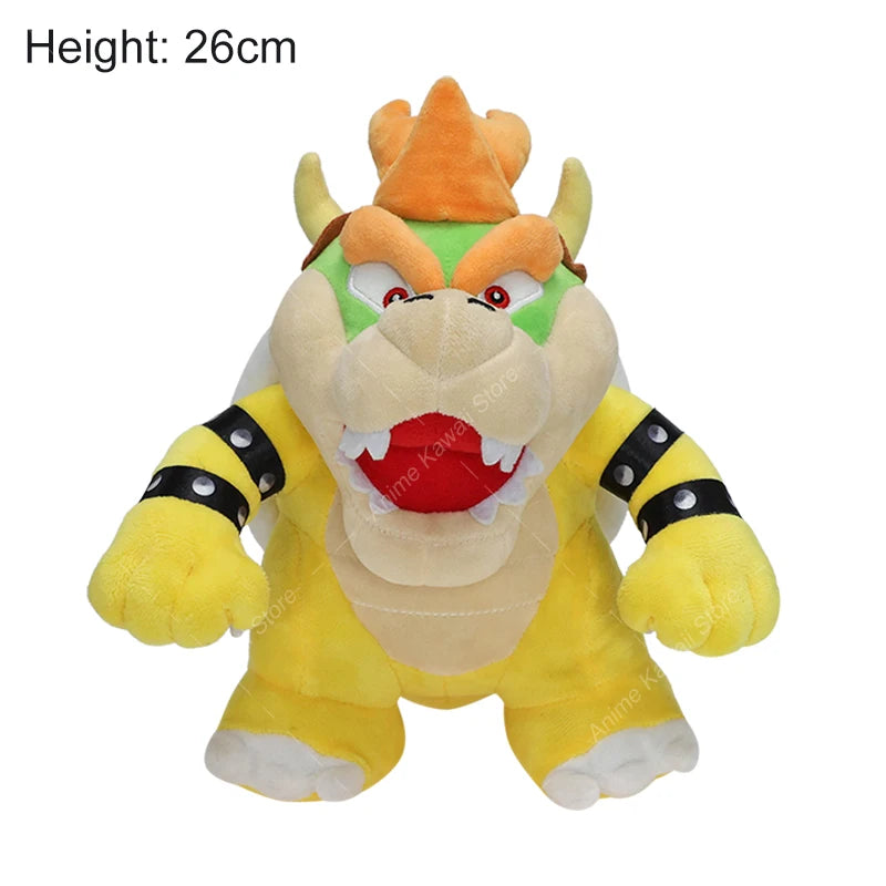 Bowser Bros Plush Toys King Koopa Bowser King JR Anime Cartoon Soft Stuffed Plush Toy Dolls For Children Birthday Christmas Gift