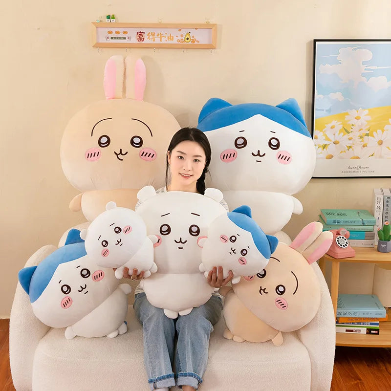 Chiikawa Doll Hachiware Usaki Plush Toy Cute Super Cute Children Sleeping in Bed Comforting Doll Gift
