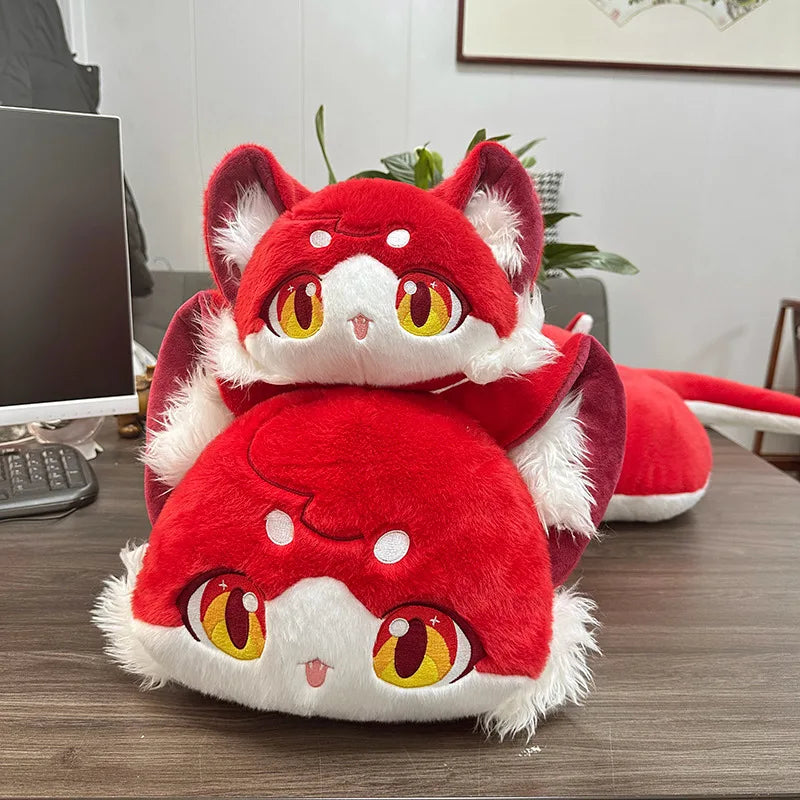 Fairy Doll Stuffed Snake Immortal Plushie Anime Figure Game Doll Fox Face Snake Plush Toy for Kids Birthday Gift