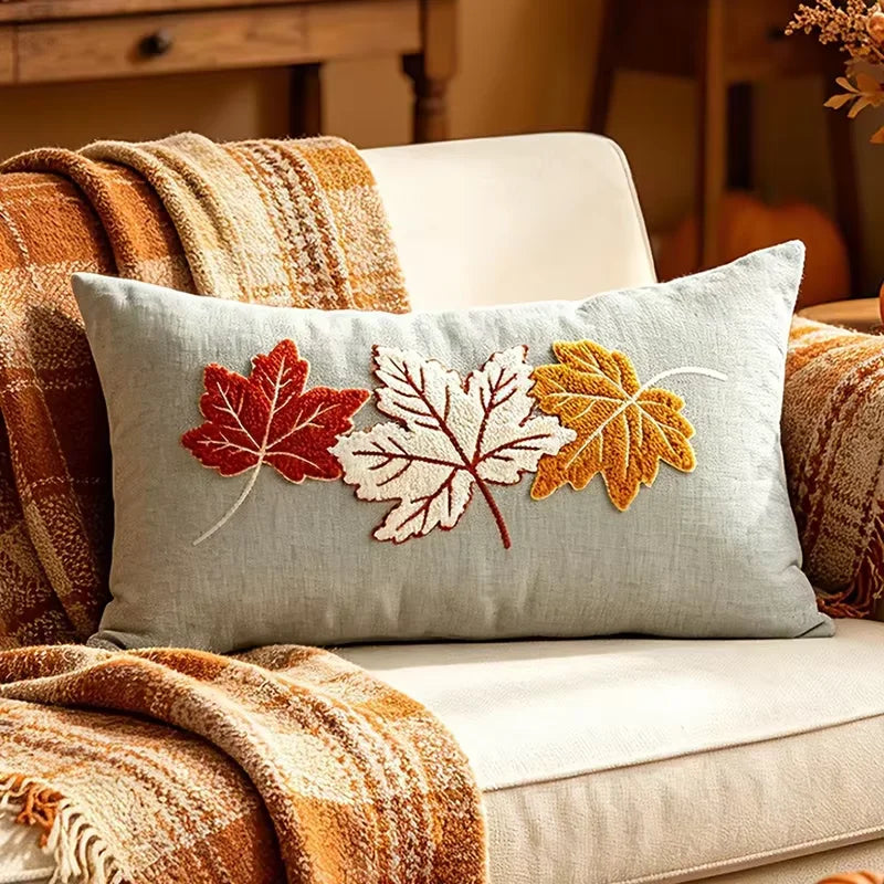 Autumn Harvest Lumbar Pillow Cover – 30 × 50 cm
