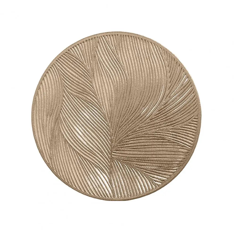 Metallic Tone PVC Drink Coaster, 10 cm Round Cup Mat in Warm Gold, Silver or Rose Gold for Coffee Tables and Everyday Dining