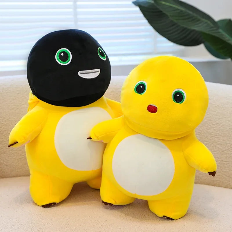 kawaii Milk Dragon Transforms Into Black Face Stuffed Plush Toy Cartoon Anime Milk Dragon Plush Doll Sleeping Pillow Girl Gift