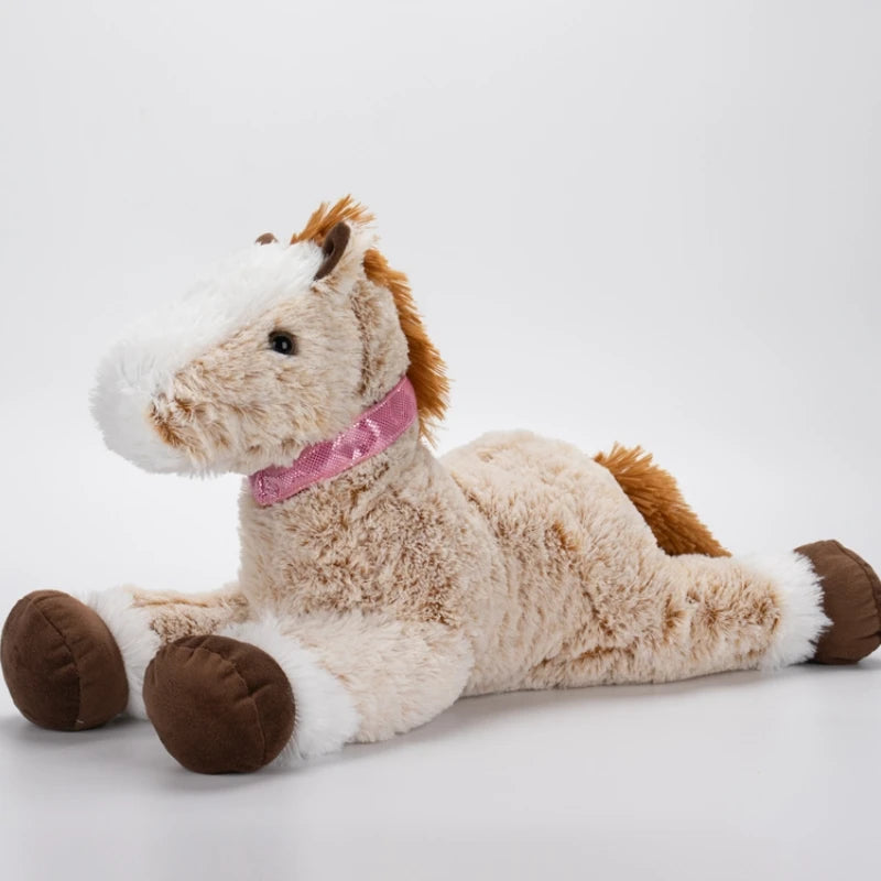 56/90/120cm Simulation Giant Horse Plush Toy Doll Home Decoration Ornaments Children Kawaii Toy Boyfriend Birthday Gifts