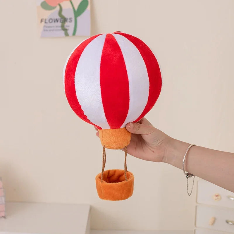 Lifelike Hot Air Balloon Plush Toys Soft Stuffed Colorful Hot Air Balloon Toy Creative Room Decor Funny Children Game Props
