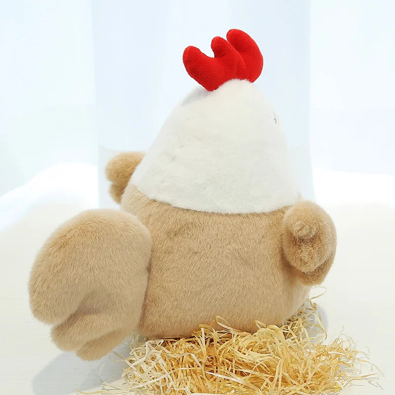 25CM Plush Toy Chicken Doll Cute Hen Doll Soft and Comfortable Girl Sleeping Pillow Gift Plush Toys Pillow Plushie Stuffed Toys