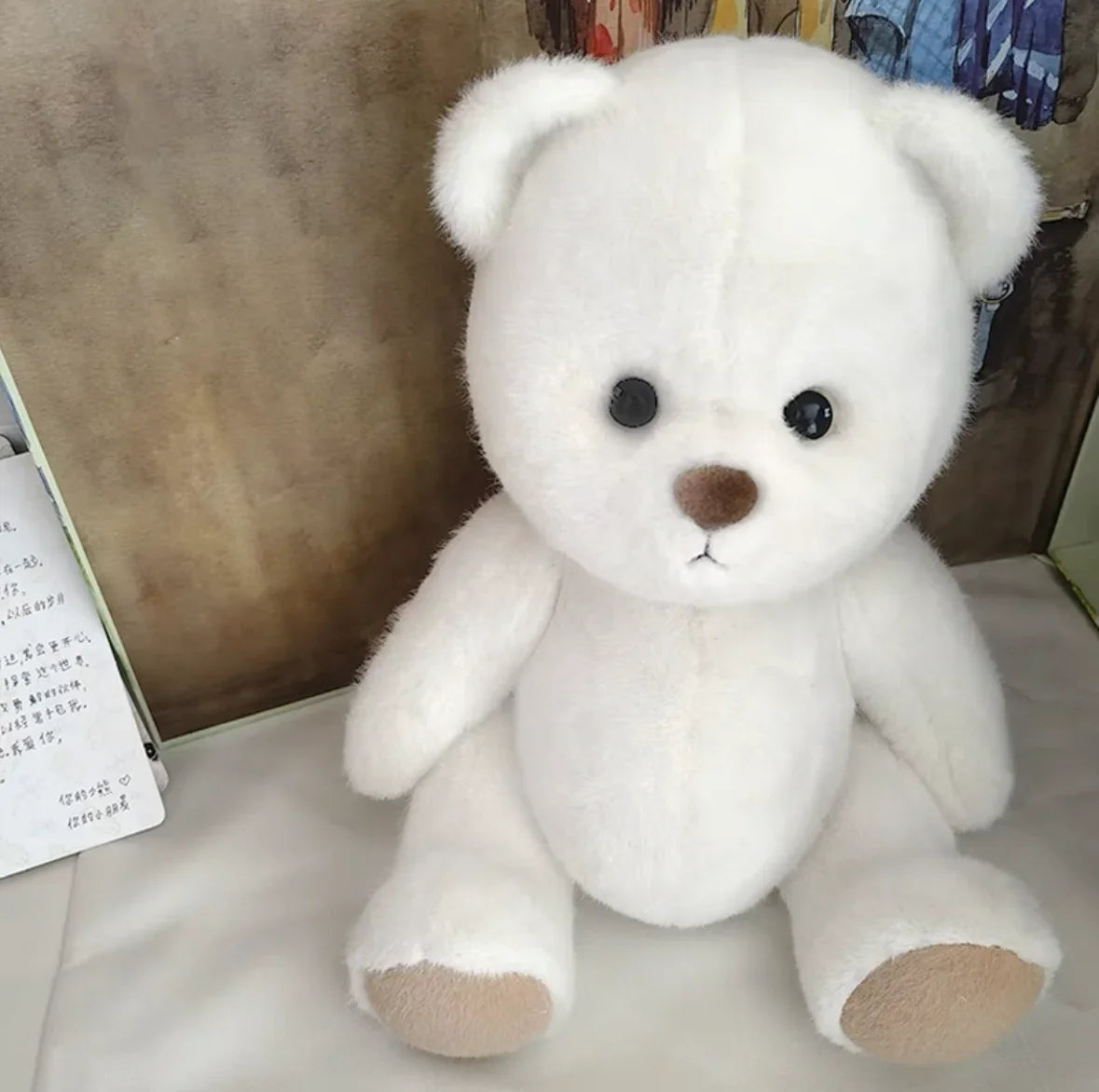 30cm Handmade Teddy Tale Bear Plush Toy Change Dress Baby Crawling Cloth Girl Hug Cuddly Plushie Doll for Girlfriend Gift