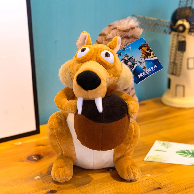 27cm Cute Soft Ice Age 3 Squirrel Pillow Stuffed Plush Toys Office Nap Pillow Home Comfort Cushion Decor Gift Doll Child