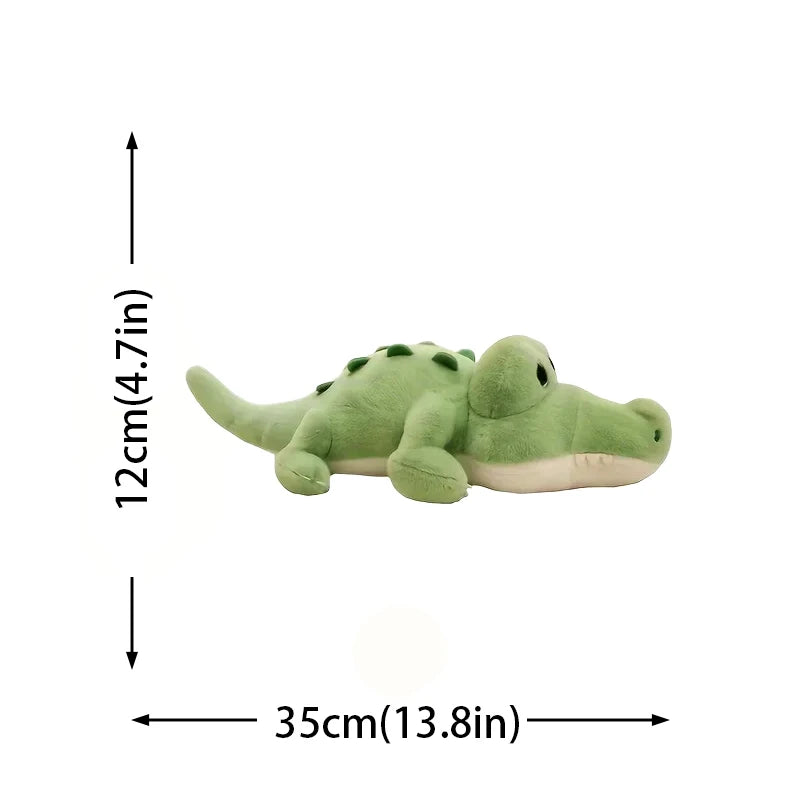 35cm Cute crocodile plush toy, cute plush with big eyes, Kawaii, the most suitable plush toy for bedroom and living room
