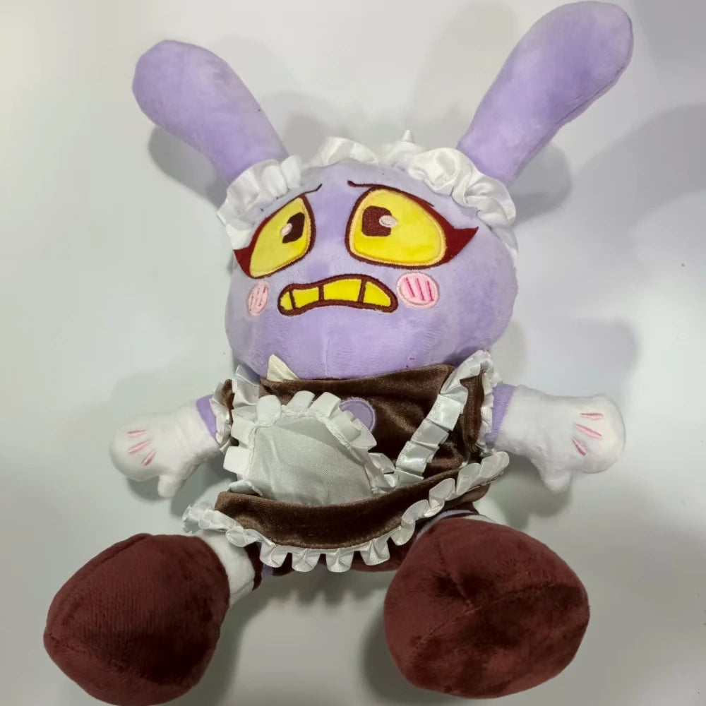2025 New 9.84inch Maid Jax Plush Dolls Cotton Rabbit Doll Soft Doll Cute Room Decoration Toys Kids Birthday Christmas Gifts 25cm