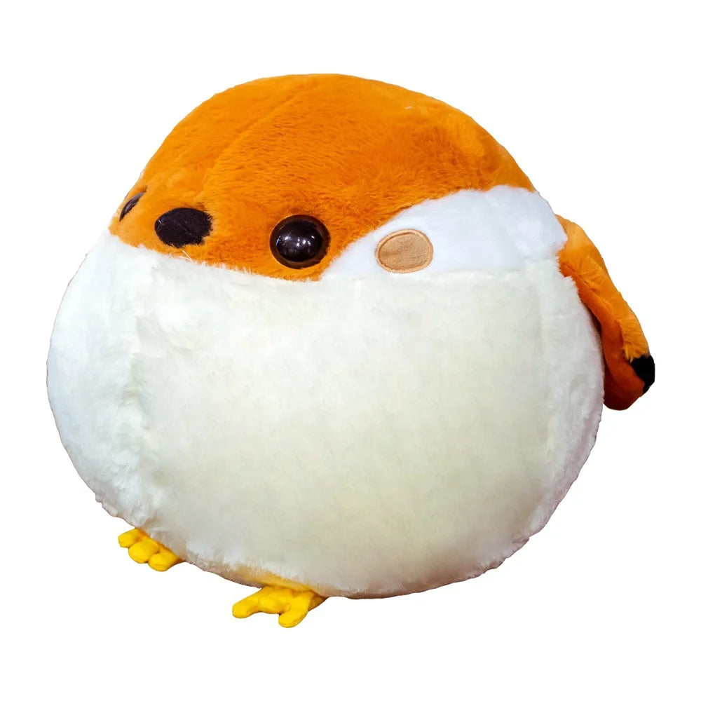 1pc 30cm/11.81in Hot Selling Round Doll Cute Little Sparrow Plush Toy Large Round Ball Pillow Sparrow Doll