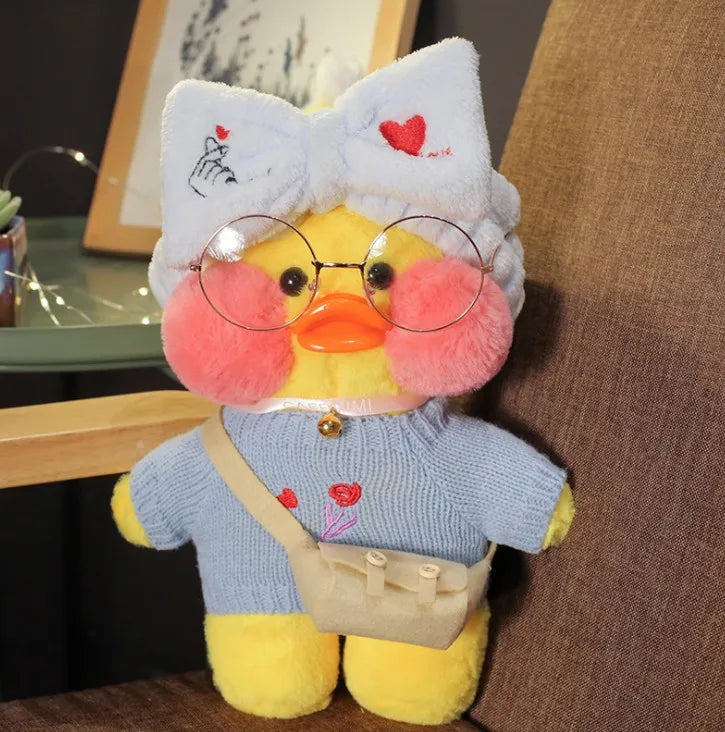 New plush Cute Lafan Duckes Cafe Duckes 30cm Doll Plush Toy Stuffed Soft Doll Kawaii Animal Pillow Birthday Gift for Kids