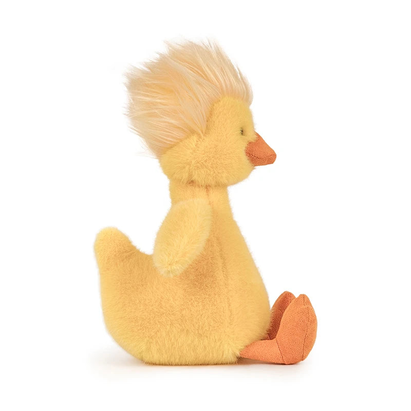 26cm Funny Yellow Duck Plush Toy Homemade hairstyle Duck Plush Doll for Boys And Girls To Accompany Sleeping Gifts Brithday Gift