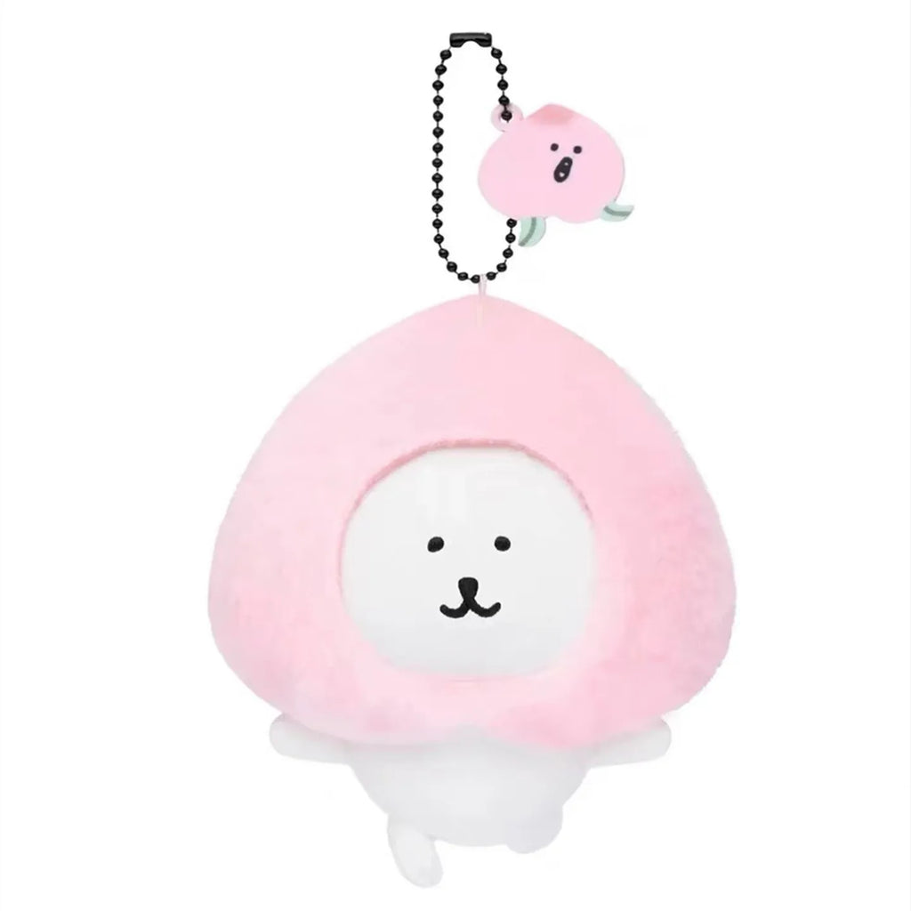 8cm New Product Self-deprecating Bear Peach Limited Doll Girl Bag Plush Pendant Cute Cartoon Toy Keychain Decoration School Gift