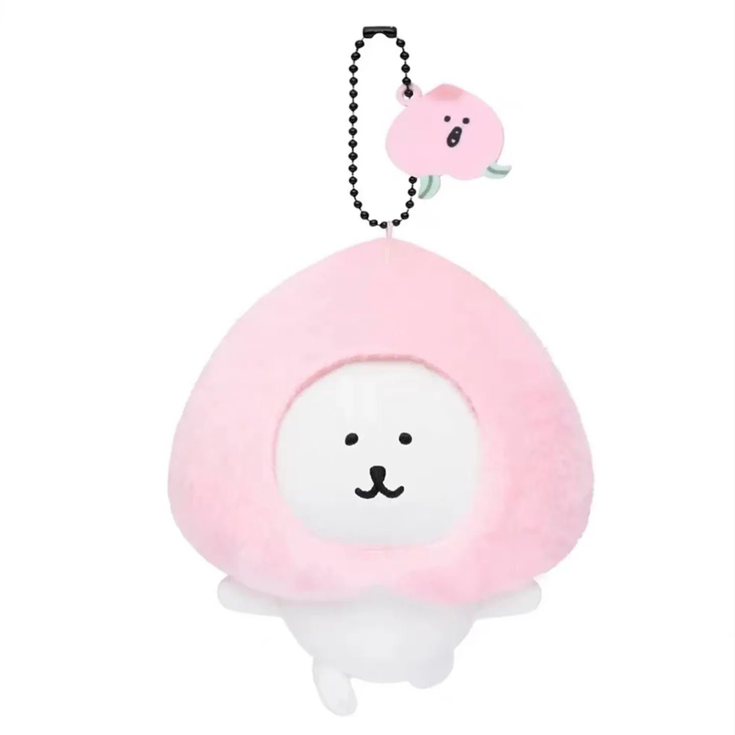 8cm New Product Self-deprecating Bear Peach Limited Doll Girl Bag Plush Pendant Cute Cartoon Toy Keychain Decoration School Gift