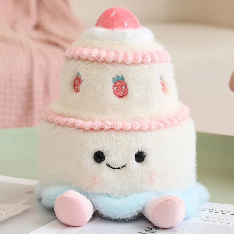 New Cartoon Egg Stuffed Toy Expression Food Bread Toast Series Breakfast Doll Fun Decoration Pillow Baby Comfort Doll Xmas Gifts