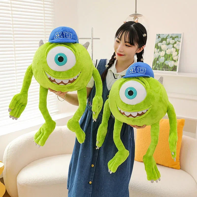 Kawaii Disney Monster University Mike Wazowski Plush Doll Stuffed Throw Pillow Sofa Back Cushion Room Decoration Toys Gifts