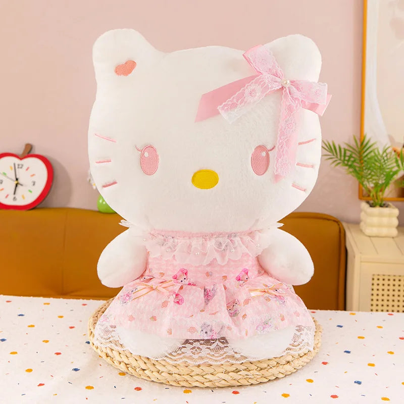 30/40/50/70CM Big Size Sanrio Hello Kitty Cartoon Anime Plush Stuffed Doll Room Decoration Cute Pillow Plushies Ornaments Gifts