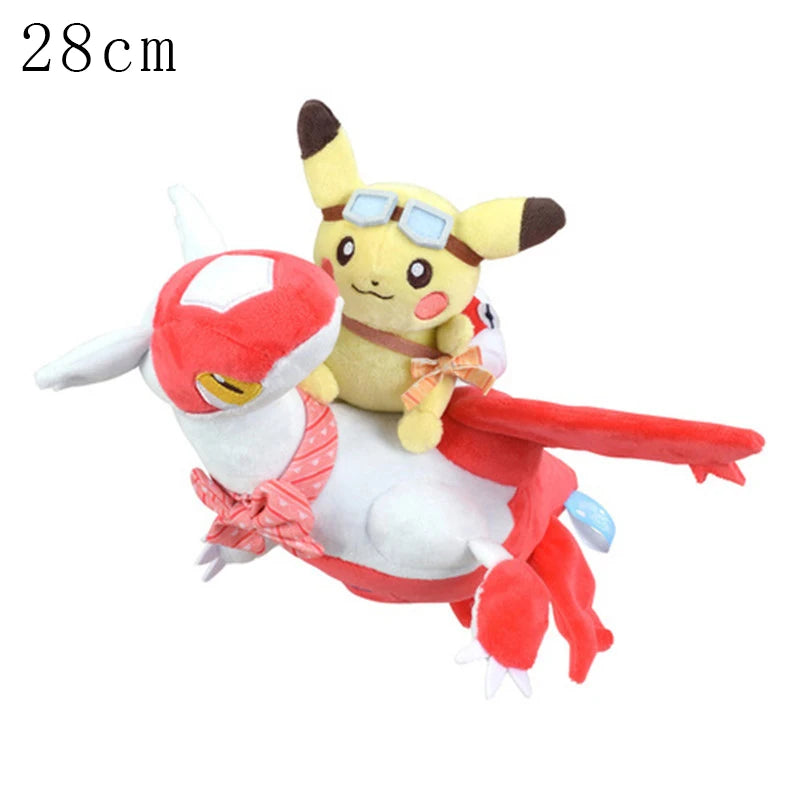 Cosplay Pikachu Pokemon Plush Eevee Charizard Snorlax Garchomp Tyranitar Hydreigon Ampharos Stuffed Doll Toy For Kid Miniso Gift
