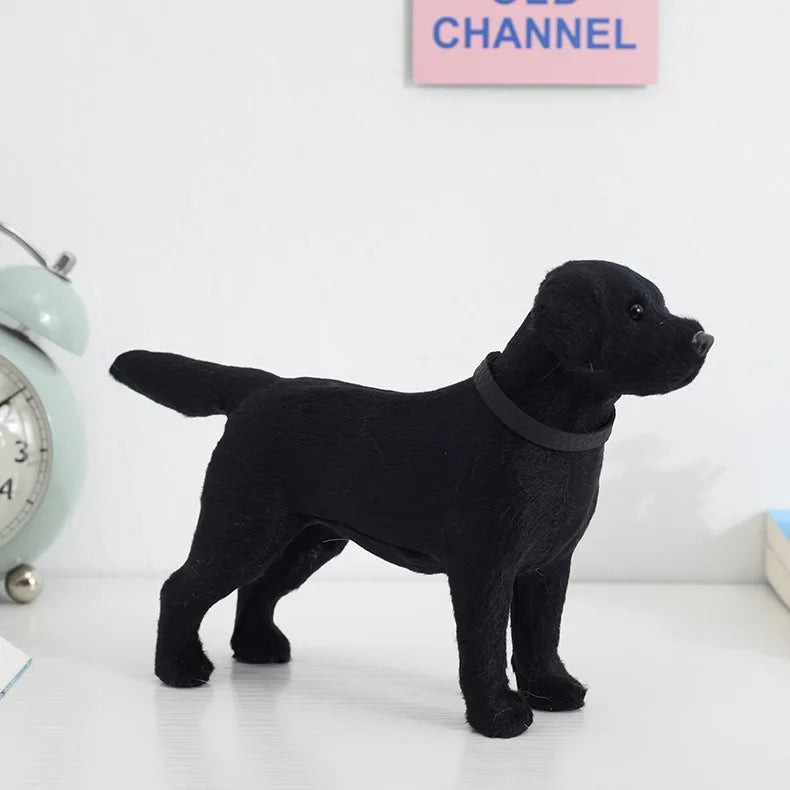 Mini Labrador Simulation Dog Model Toy Puppy Doll Figure Home Decoration Coffee Table Indoor Floor Animal