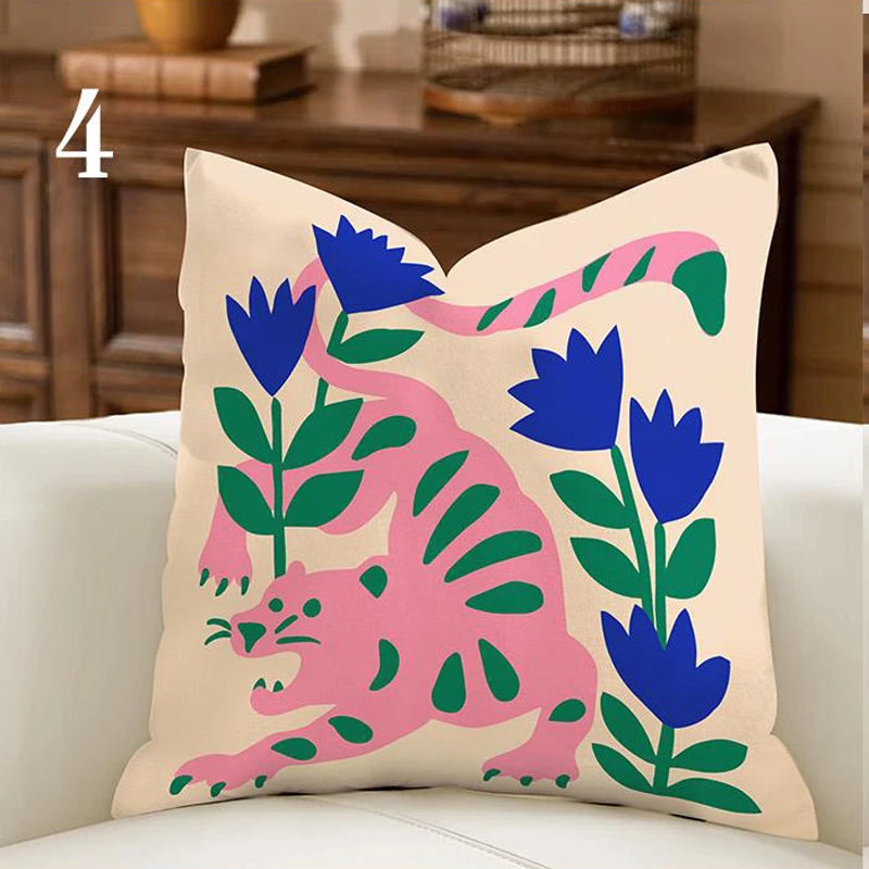 Wild Joy Maximalist Animal Pillow Cover