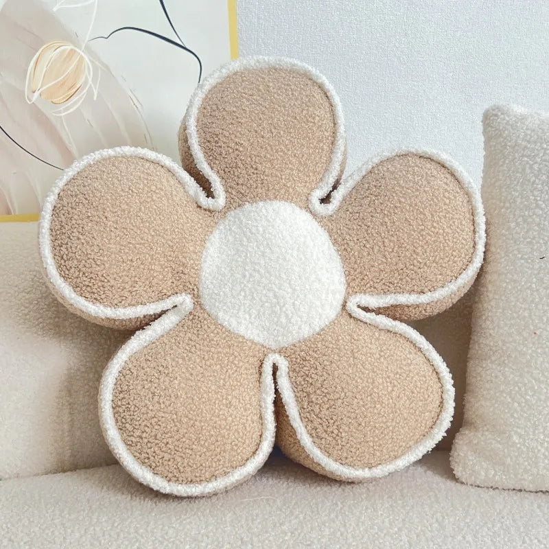 Flower Pillow Sofa Living Room Cushion Sunflower Bay Window Decoration Petal Luxury Bed Headrest Pillow Backrest Pad PP Cotton