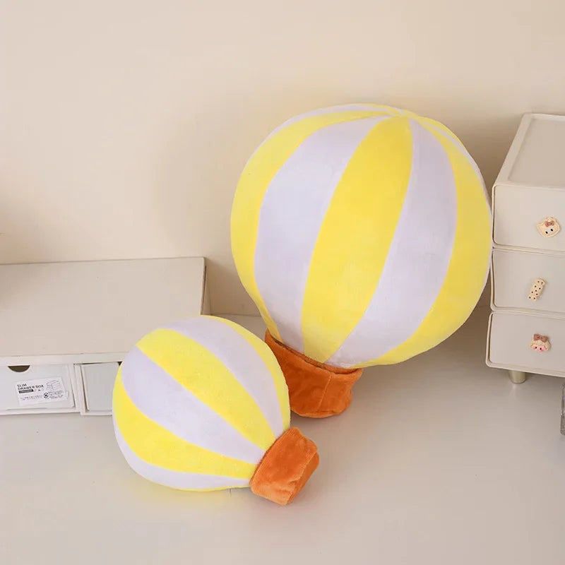 Lifelike Hot Air Balloon Plush Toys Soft Stuffed Colorful Hot Air Balloon Toy Creative Room Decor Funny Children Game Props
