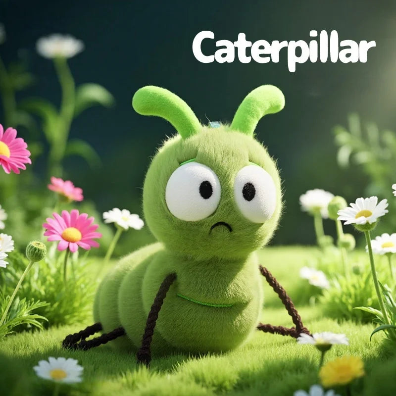16cm Cartoon Funny Insect Series Plush Toys Soft Cute Caterpillar Stuffed Animals Perfect Birthday Gifts for Kids Girls or Boys