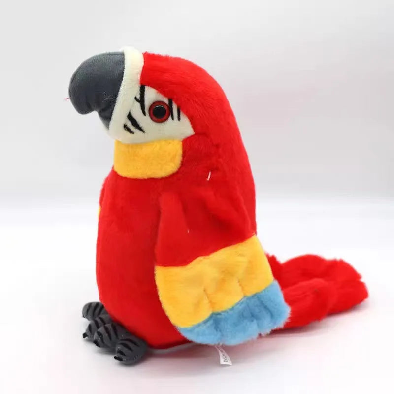 Talking Macaw Parrot Repeat What You Say Stuffed Animal Plush Toy Electronic Record Animated Bird Speaking Parrot Pet Plush Toys