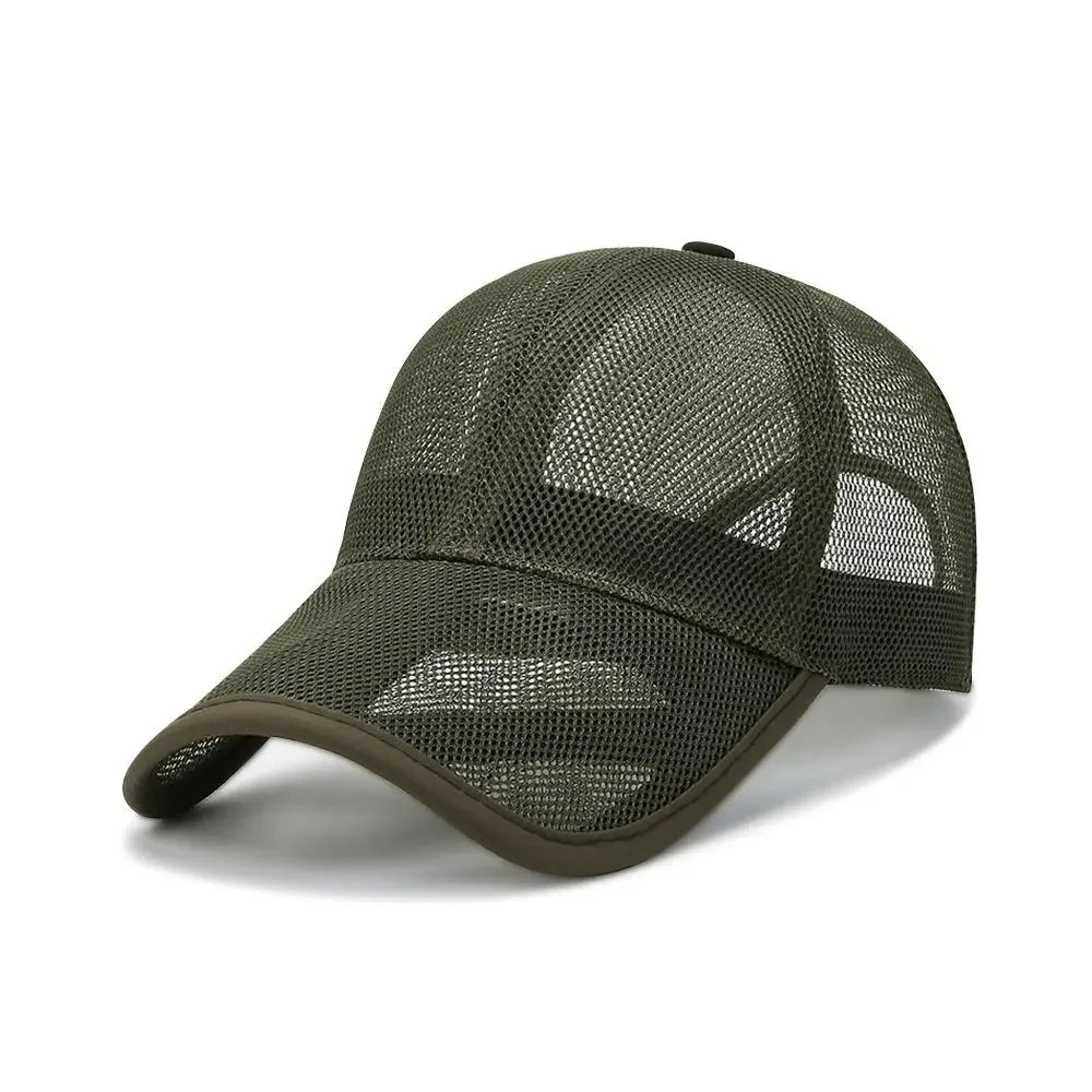 Ultra-Breathable Full Mesh Sun Protection Baseball Cap for Men and Women