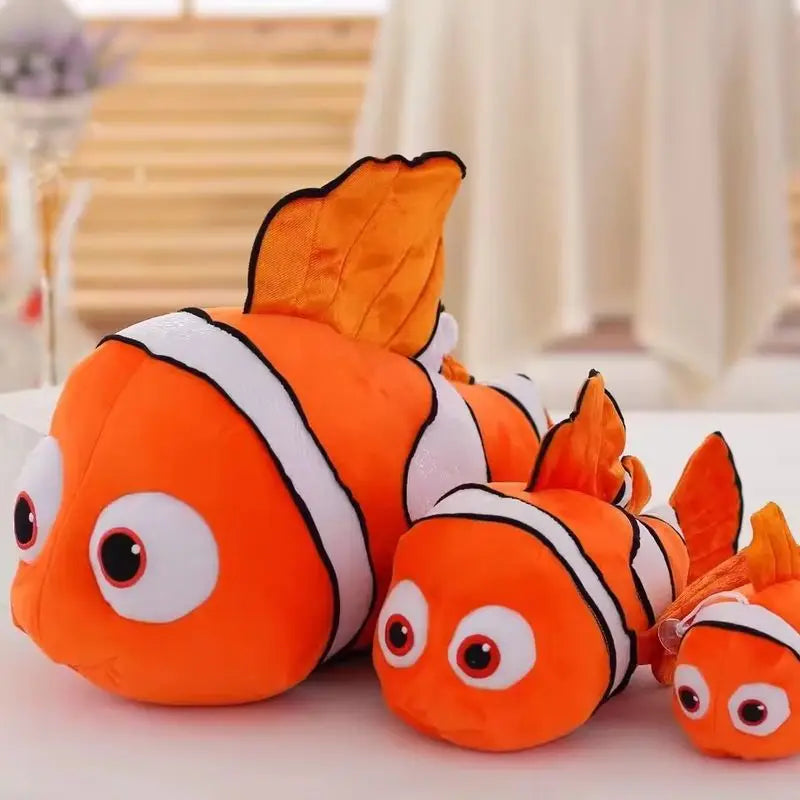 “Clownfish Plush Toy - 25cm/40cm/60cm Soft Stuffed Animal, Ocean-Inspired Fish with Healing Charm for Kids & Sea Lovers”