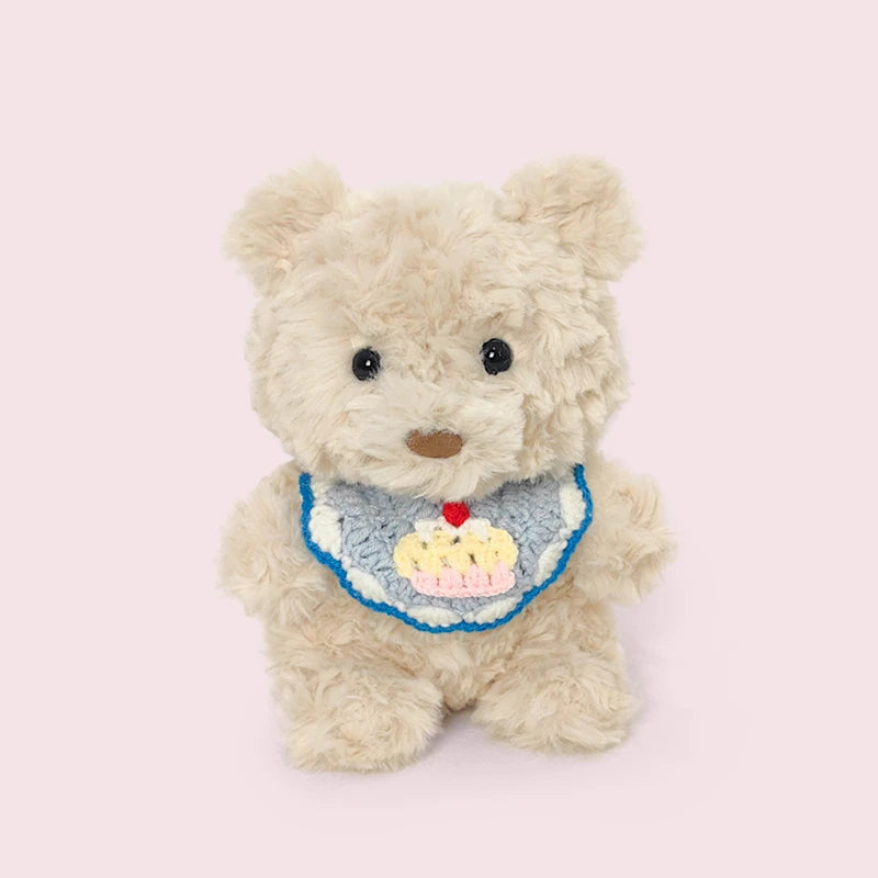 20cm Birthday bear Toys Studio Bear Plush Soothing Toy Stuffed Toys Room Decoration Birthday Gift for Kids