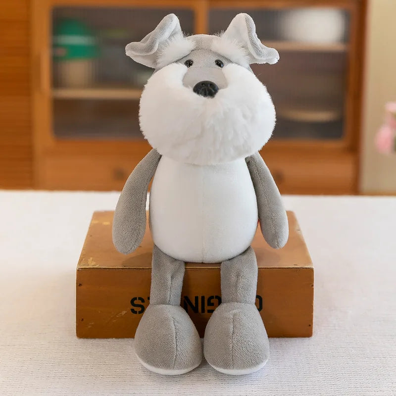 25CM Kawaii Jungle Animal Plush Toys Forest Animal Plush Dog Zebra Elephant Lion Fox Giraffe Children's Toys Doll Birthday Gift