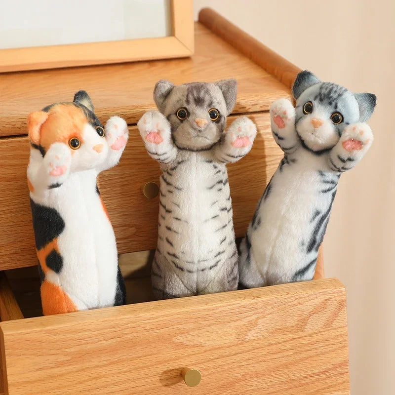 25/40/58cm Funny Joy Cute Soft Standing Pose Cat Plush Toys Pause Pillow  Home Decor Doll for Kids Girl Gift