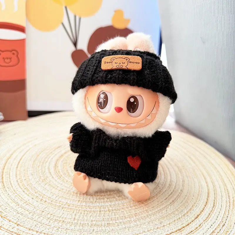 Blind Boxes Sweet Character For Labubu Monster Series Clothes Mystery Kids Charming Toy Fluffy Adorable Huggable Present Lovable