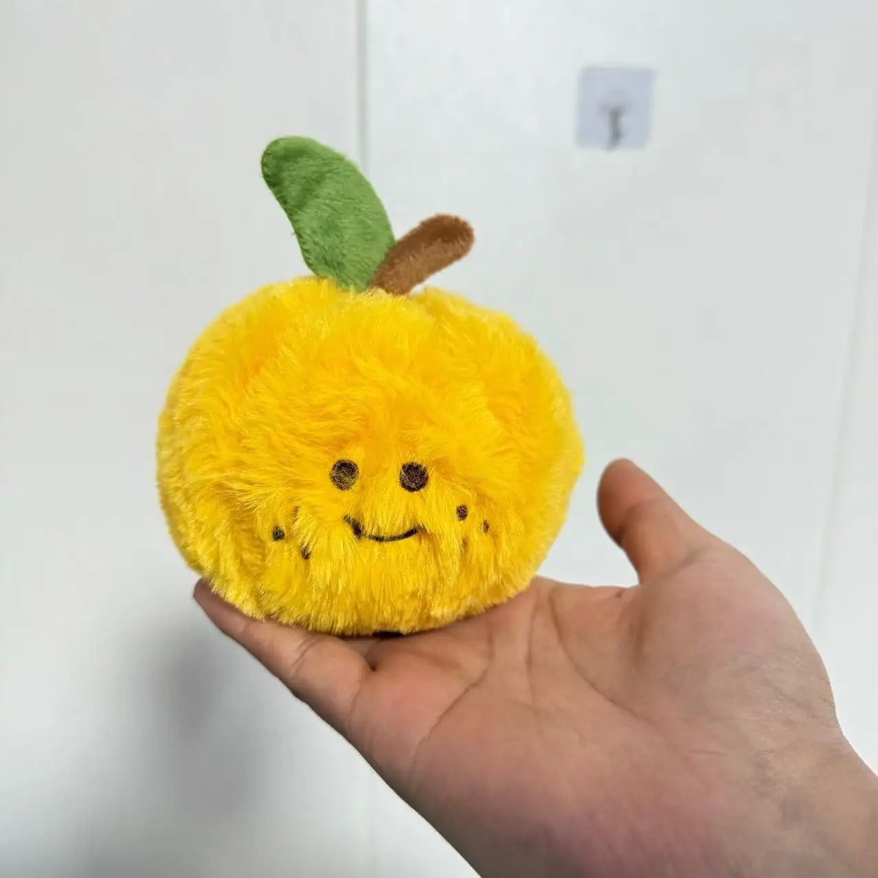 Cute Fruit Orange Plush Doll Pendant Removable Peeling Fruit Stress Relief Doll Plush Toy Backpack Decoration Pendant  Gifts